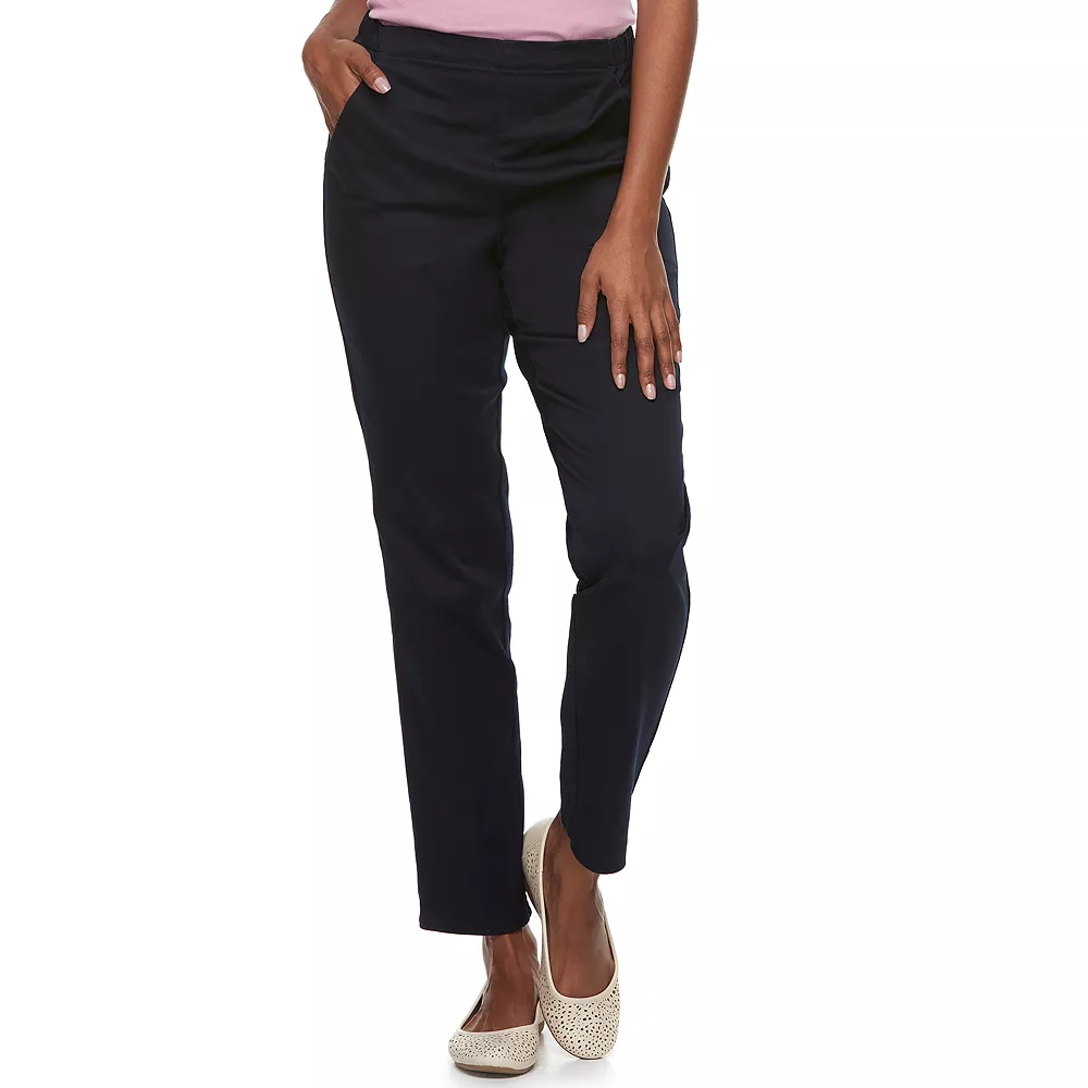 Women's Croft & Barrow® Classic Pull-On Straight Leg Pants - Image 7