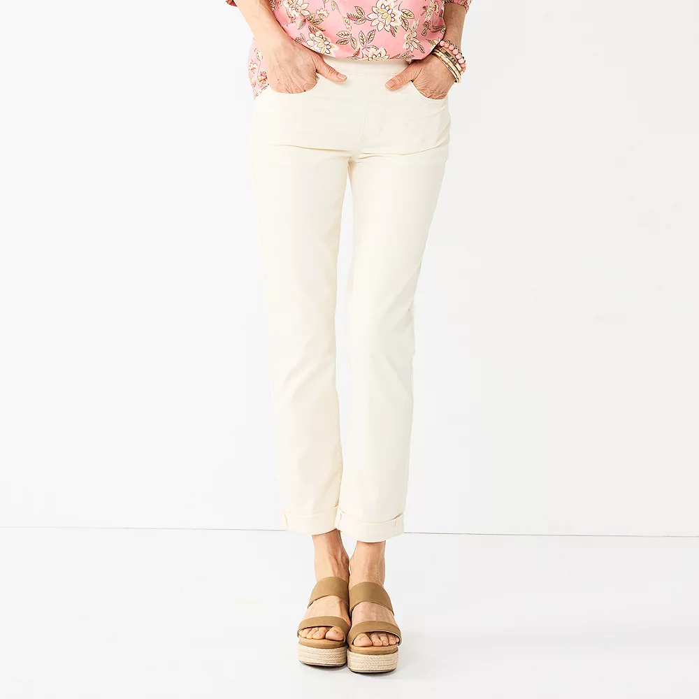 Women's Croft & Barrow® Pull-On Girlfriend Jeans - Image 7