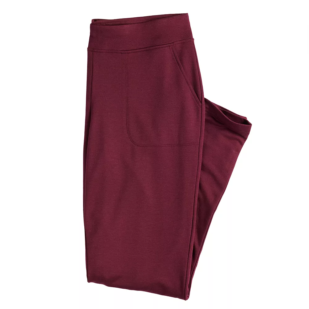Women's Croft & Barrow® Easy Knit Straight-Leg Pants - Image 11