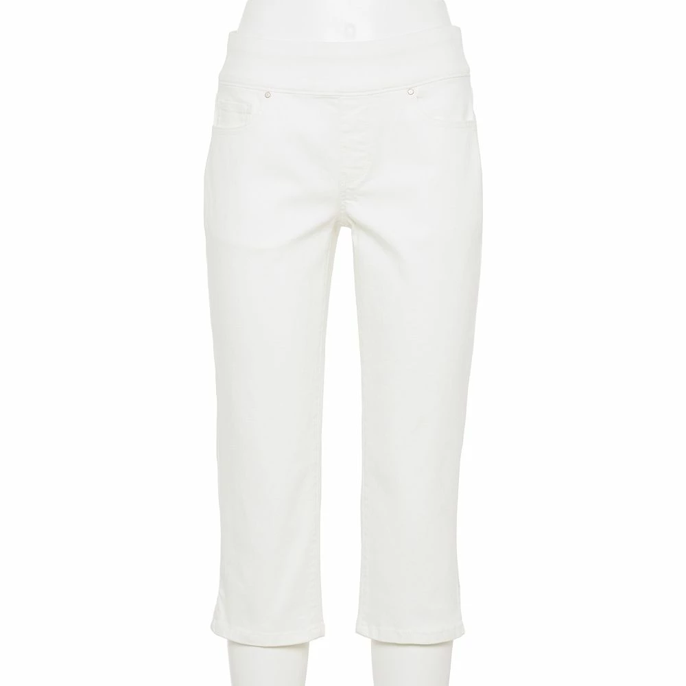 Women's Croft & Barrow® Pull-On Capri Jeans - Image 4