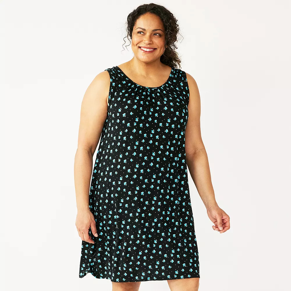 Plus Size Croft & Barrow® Sleeveless Nightgown - Image 4