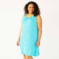 Plus Size Croft & Barrow® Sleeveless Nightgown
