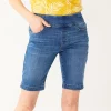 Women's Croft & Barrow® Pull-On Bermuda Jean Shorts