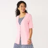 Women's Croft & Barrow® Elbow-Sleeve Cardigan