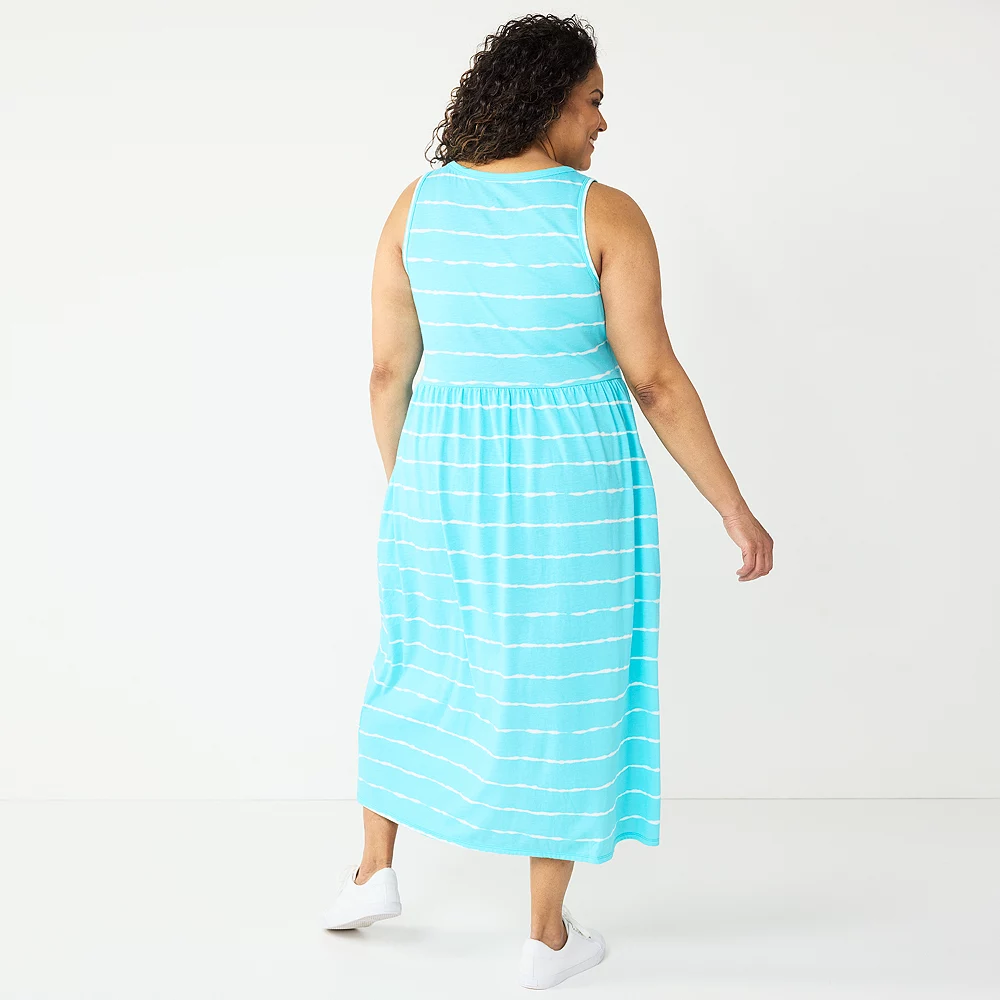 Plus Size Croft & Barrow® Sleeveless Tank Maxi Dress - Image 4