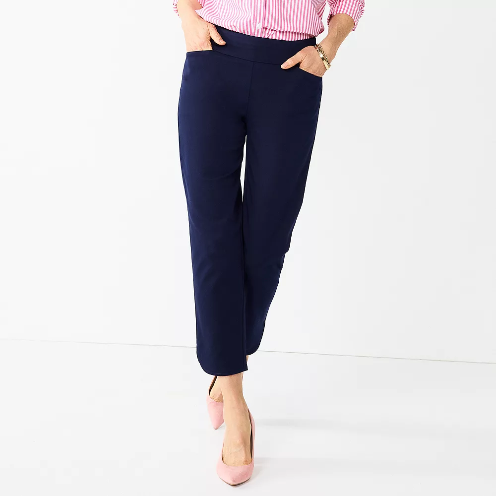 Petite Croft & Barrow® Effortless Stretch Ankle Pants - Image 5