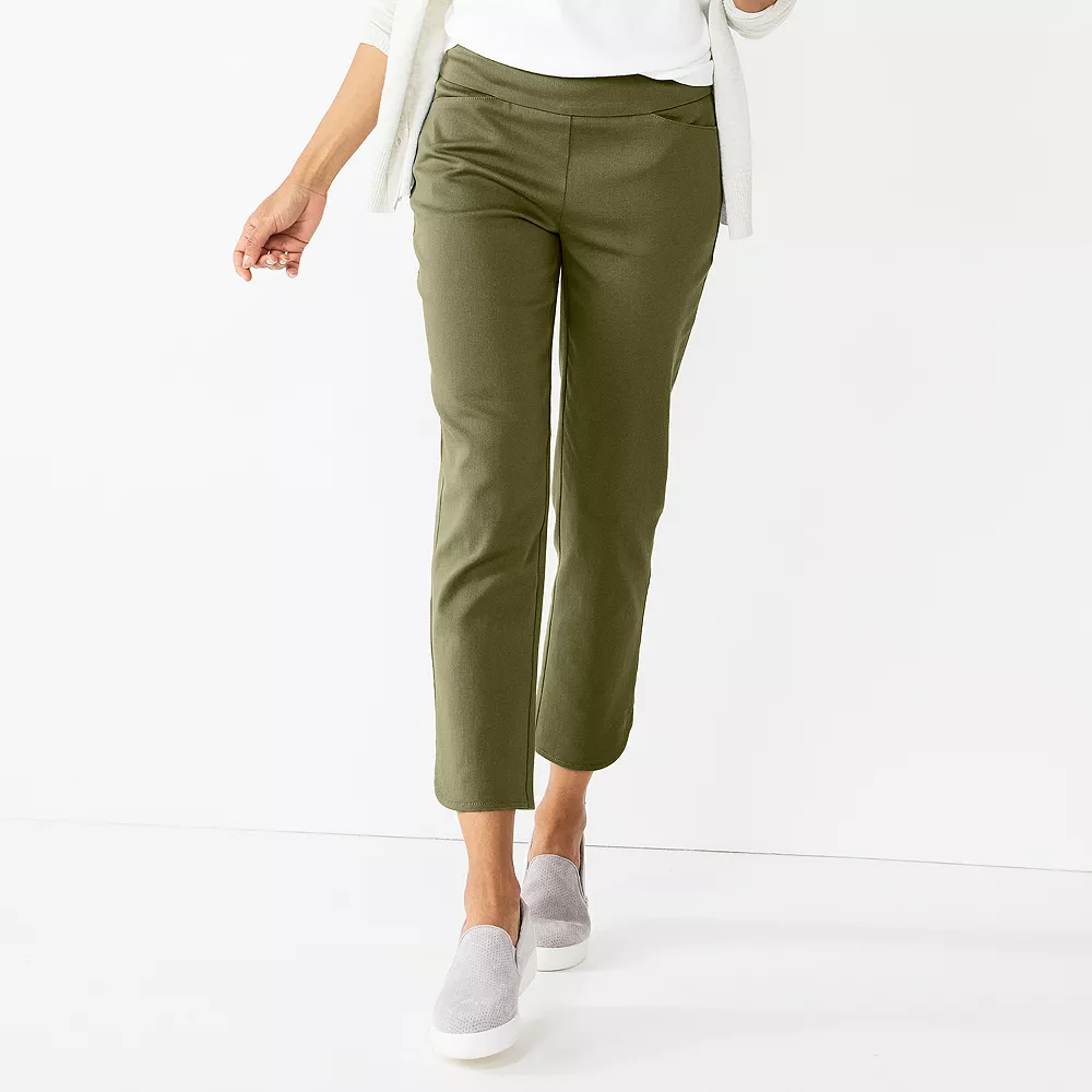 Petite Croft & Barrow® Effortless Stretch Ankle Pants - Image 3