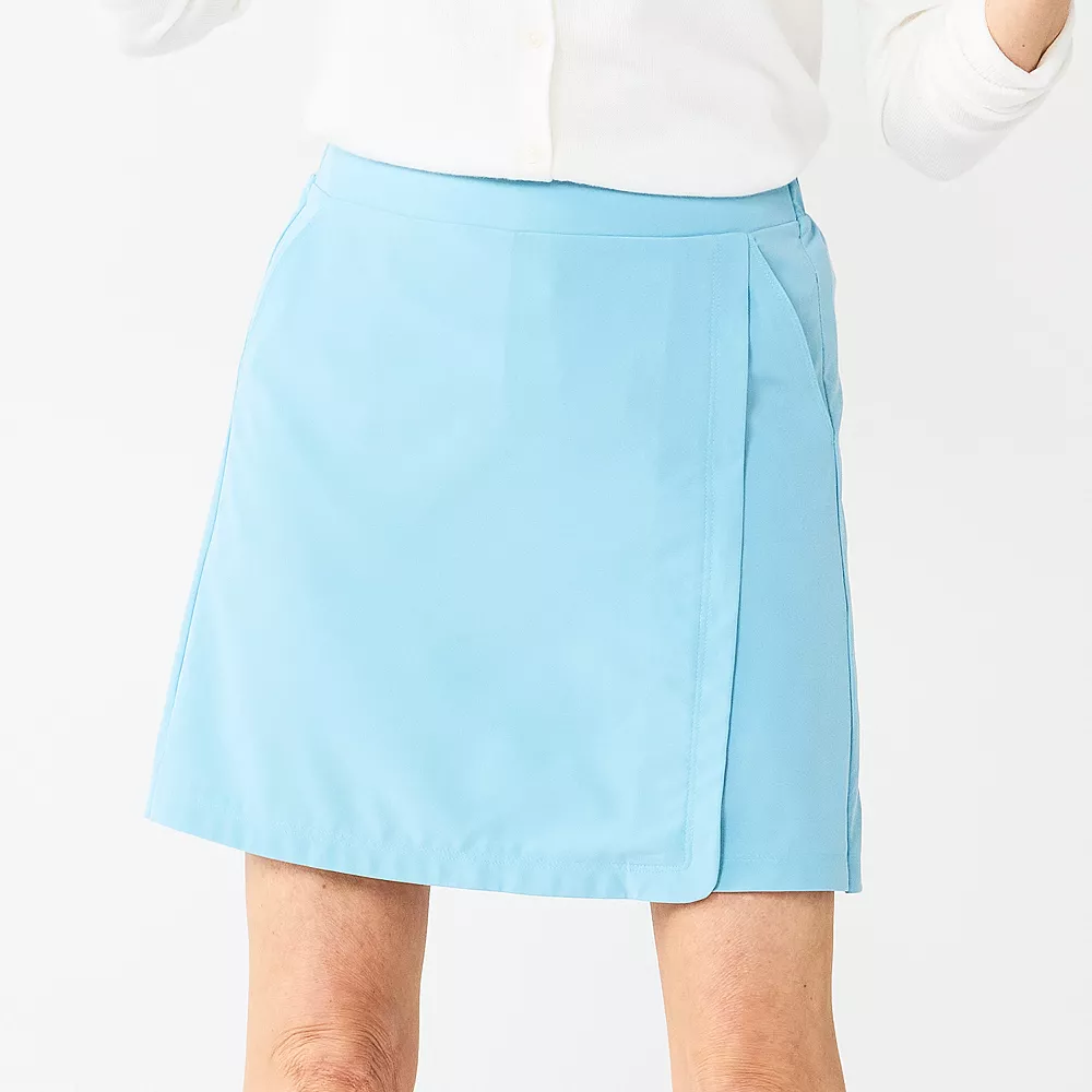 Women's Croft & Barrow® Classic Comfort Collection Faux Wrap Skort