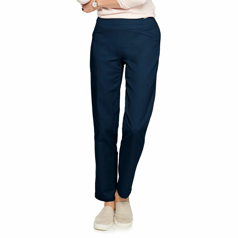 Petite Women's Croft & Barrow® Effortless Stretch Pull-On Straight Pants - Image 6