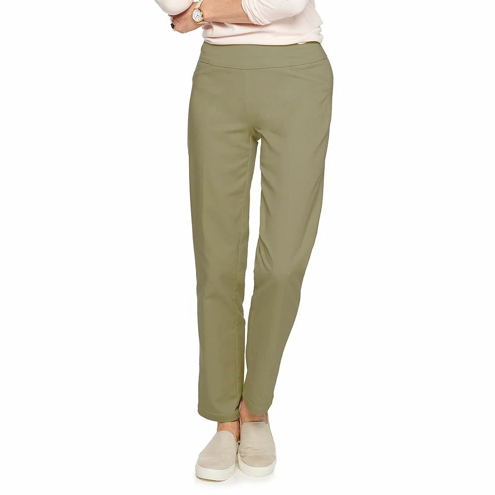 Petite Women's Croft & Barrow® Effortless Stretch Pull-On Straight Pants - Image 3