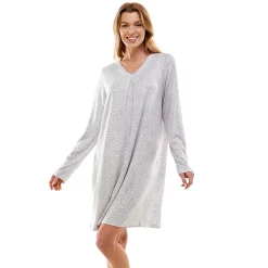 Women's Croft & Barrow® Whisperluxe Long Sleeve Sleepshirt