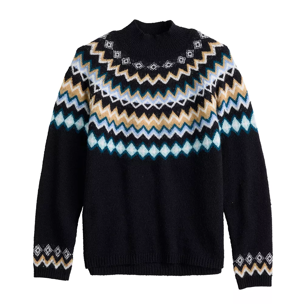 Women's Croft & Barrow® Fair Isle Sweater - Image 4