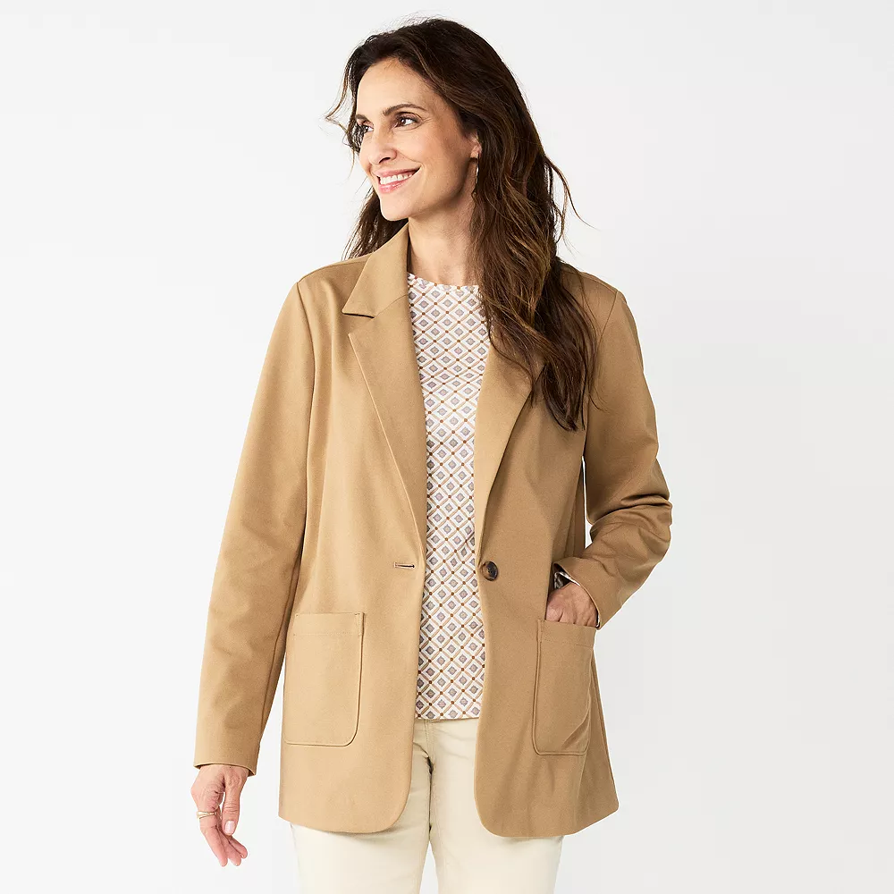 Women's Croft & Barrow® Comfort Stretch Blazer - Image 2