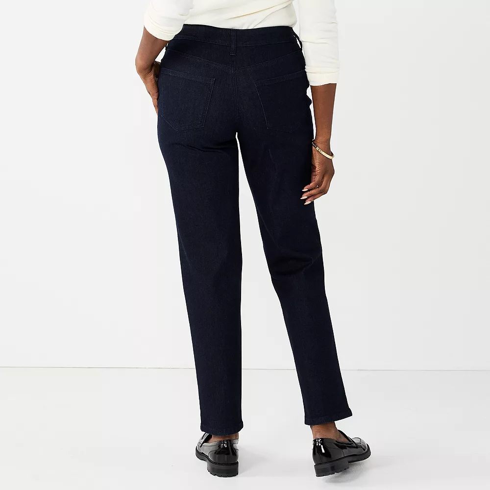 Women's Croft & Barrow® Sateen Straight Leg Jeans - Image 6