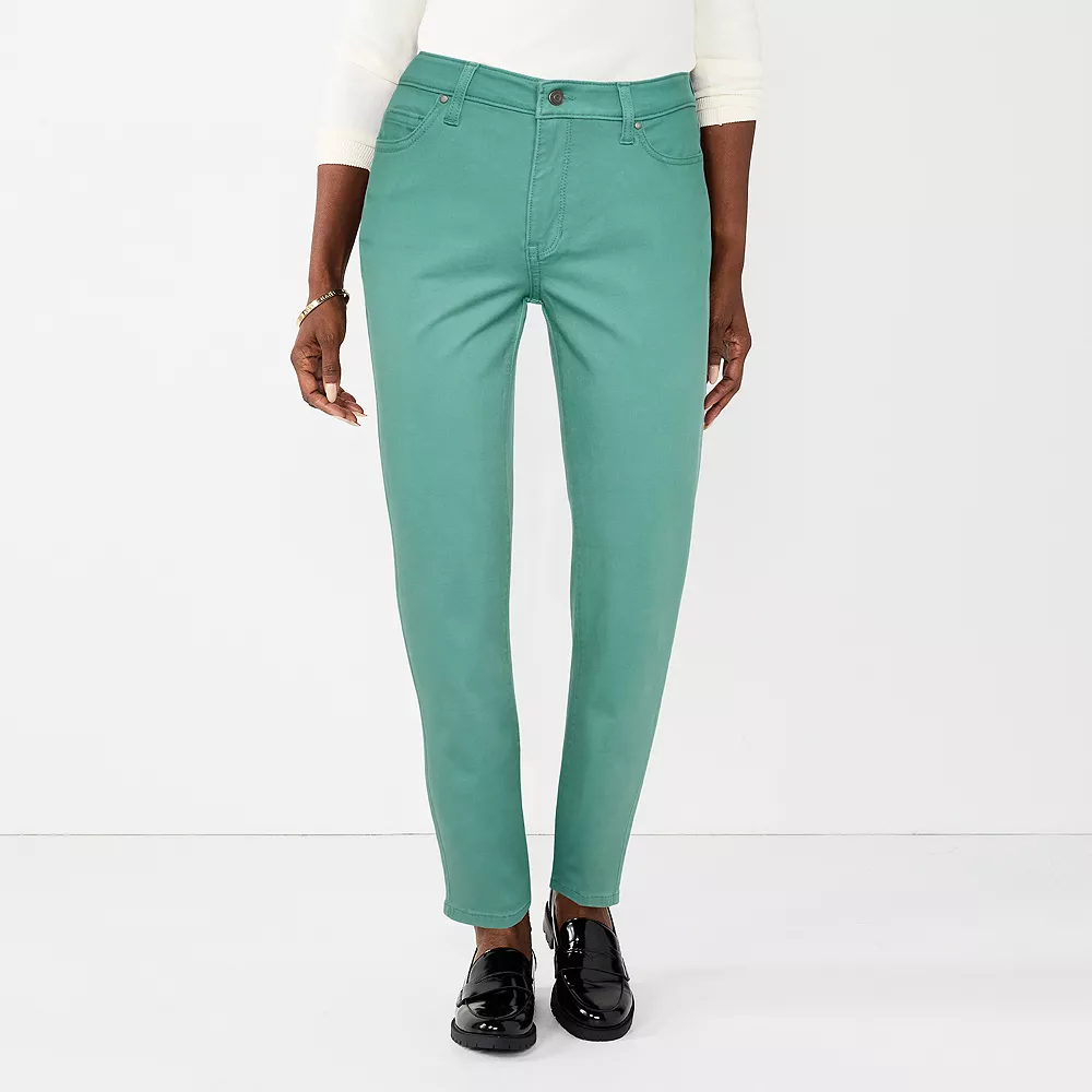 Women's Croft & Barrow® Sateen Straight Leg Jeans - Image 4