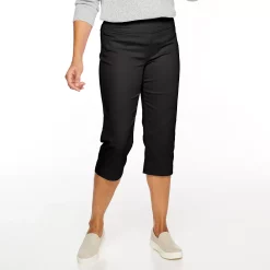 Petite Croft & Barrow® Effortless Stretch Mid-Rise Capri Pants