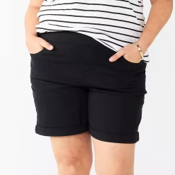 Plus Size Croft & Barrow® Elastic-Waist Pull-On Shorts
